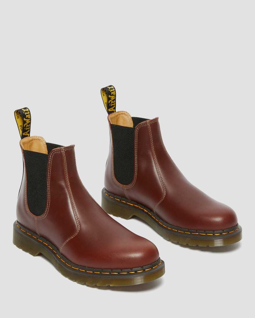 Dr Martens 2976 Abruzzo Leather Men's Ankle Boots Brown Black | HGILPT074