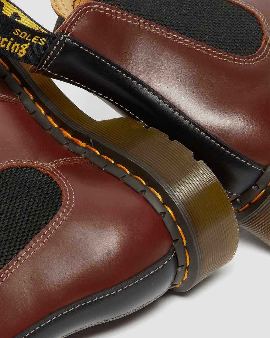 Dr Martens 2976 Abruzzo Leather Men's Ankle Boots Brown Black | HGILPT074