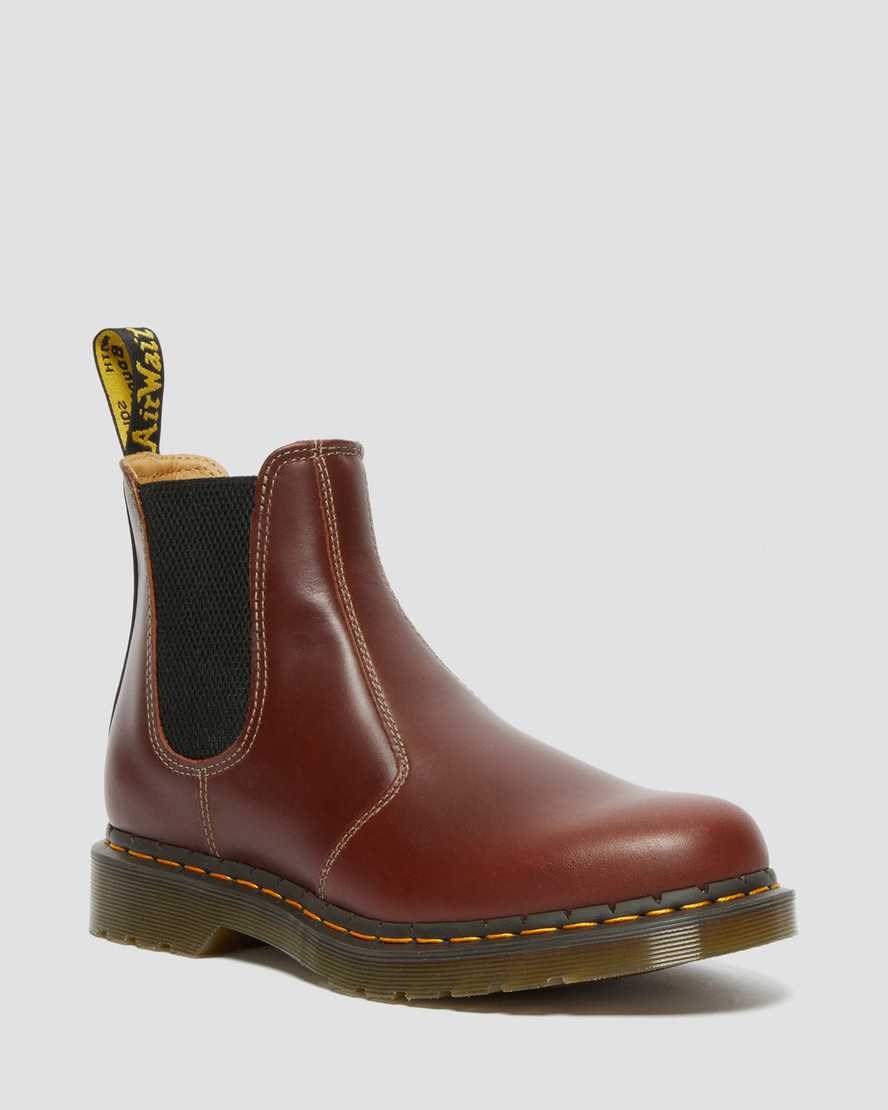 Dr Martens 2976 Abruzzo Leather Men's Ankle Boots Brown Black | HGILPT074