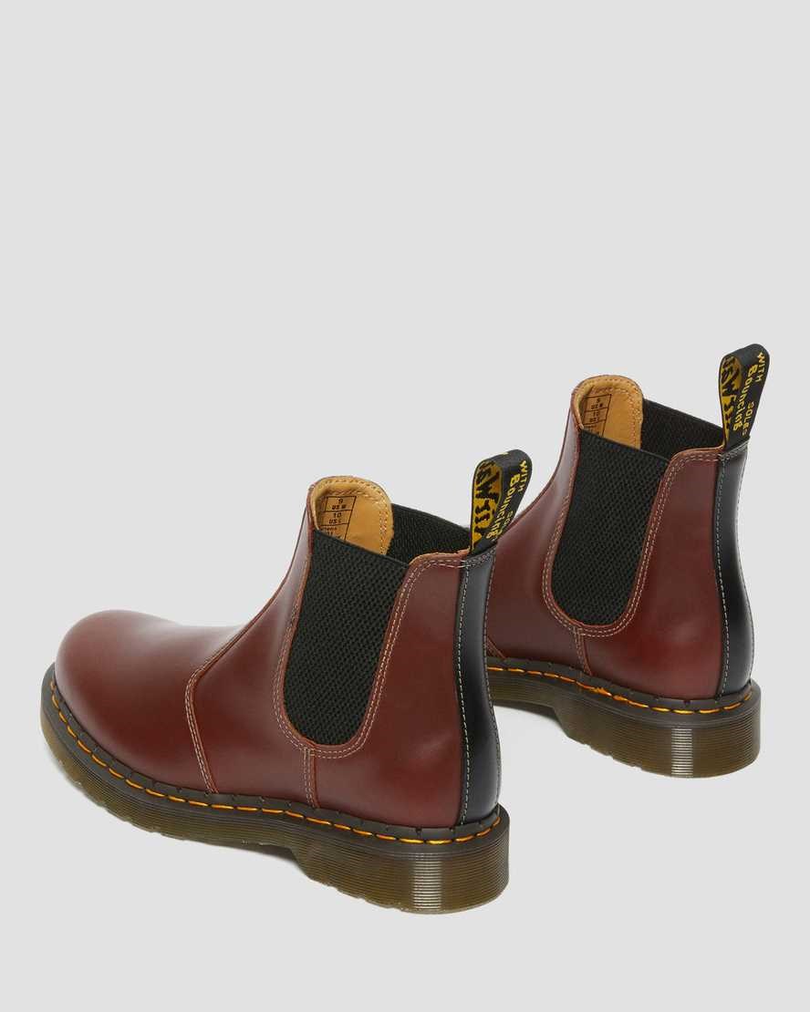 Dr Martens 2976 Abruzzo Leather Men's Ankle Boots Brown Black | HGILPT074