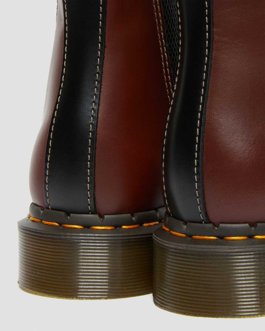 Dr Martens 2976 Abruzzo Leather Men's Chelsea Boots Brown Black | SDHGLT785