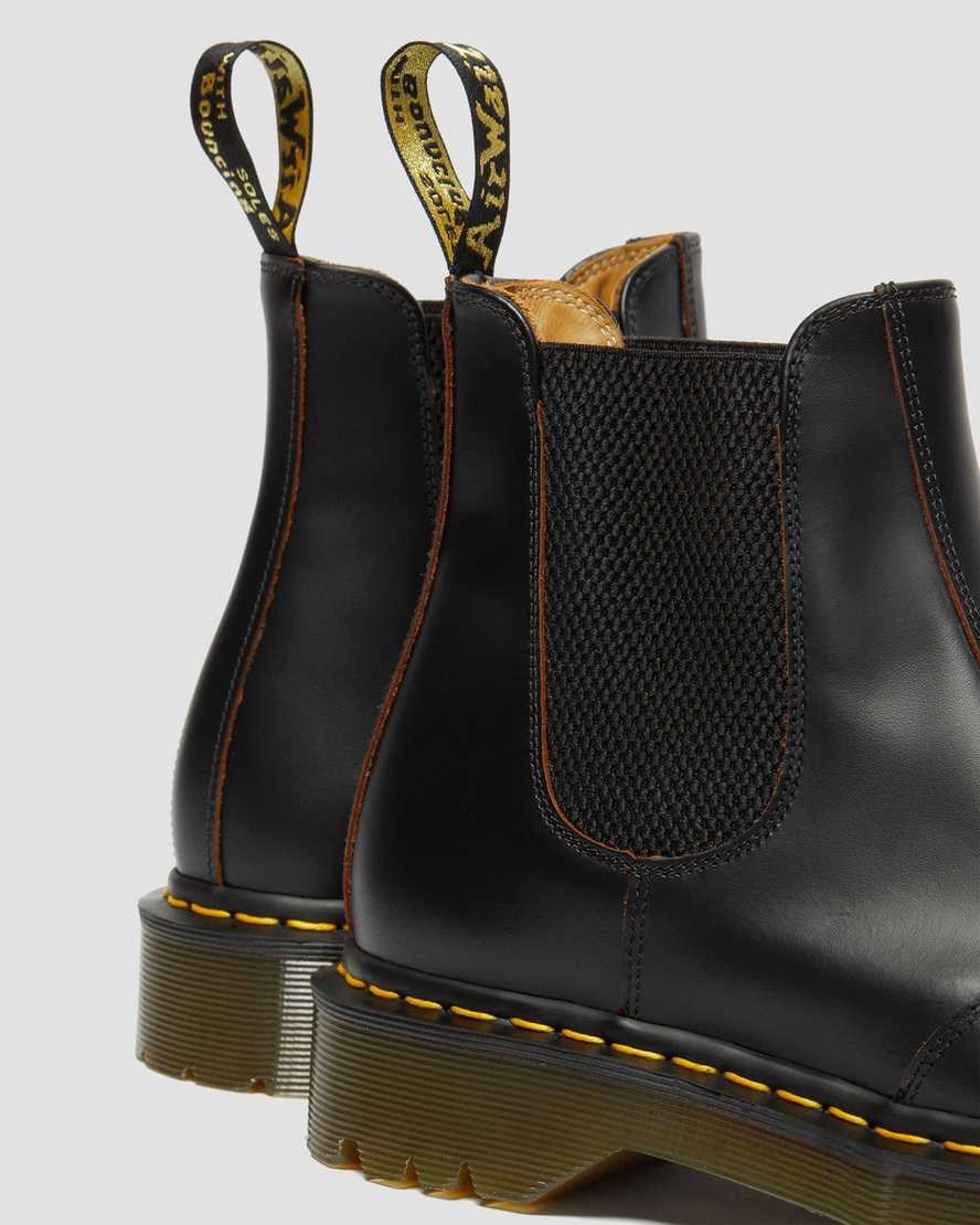 Dr Martens 2976 Bex Made in England Toe Cap Women's Chelsea Boots Black Quilon | UVYJMW571