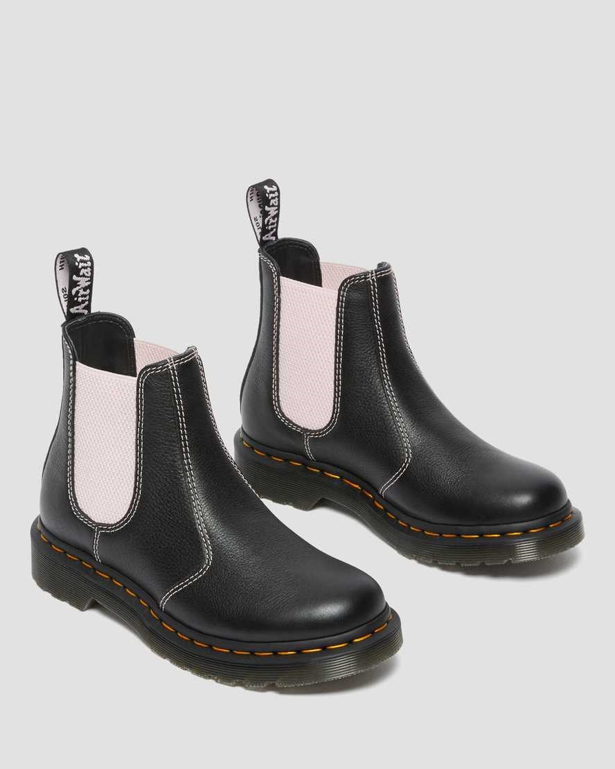 Dr Martens 2976 Contrast Leather Women's Chelsea Boots Black Virginia | YHJMAC947