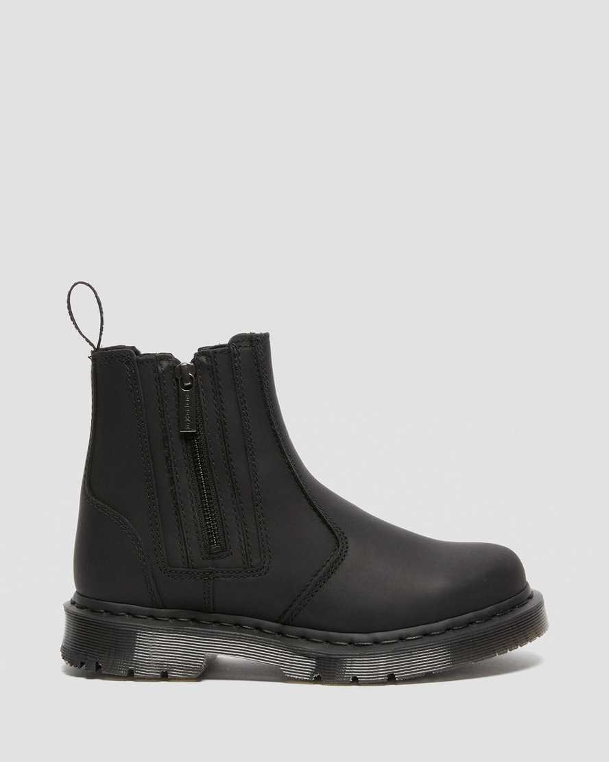 Dr Martens 2976 DM's Wintergrip Men's Zip Up Boots Black Snowplow | YSHUQD236