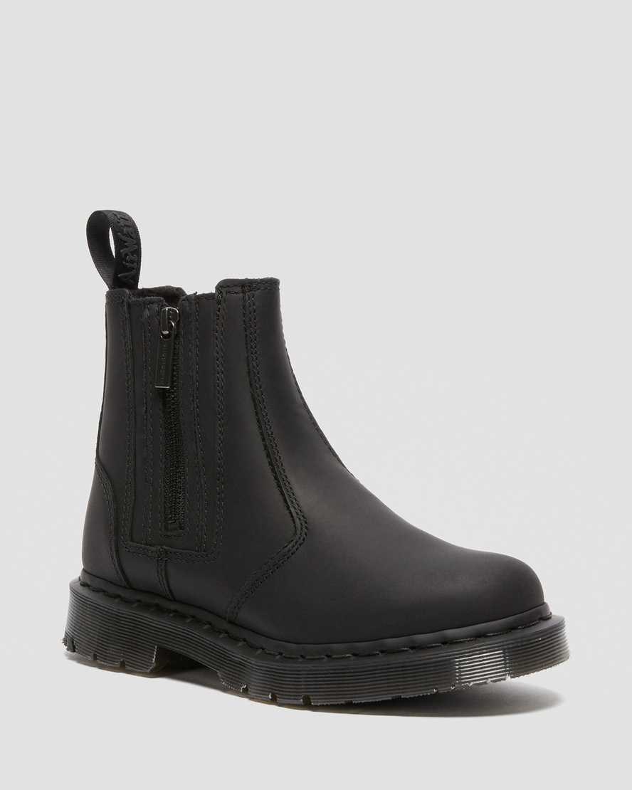 Dr Martens 2976 DM's Wintergrip Zip Women's Ankle Boots Black Snowplow | BHKMXY079