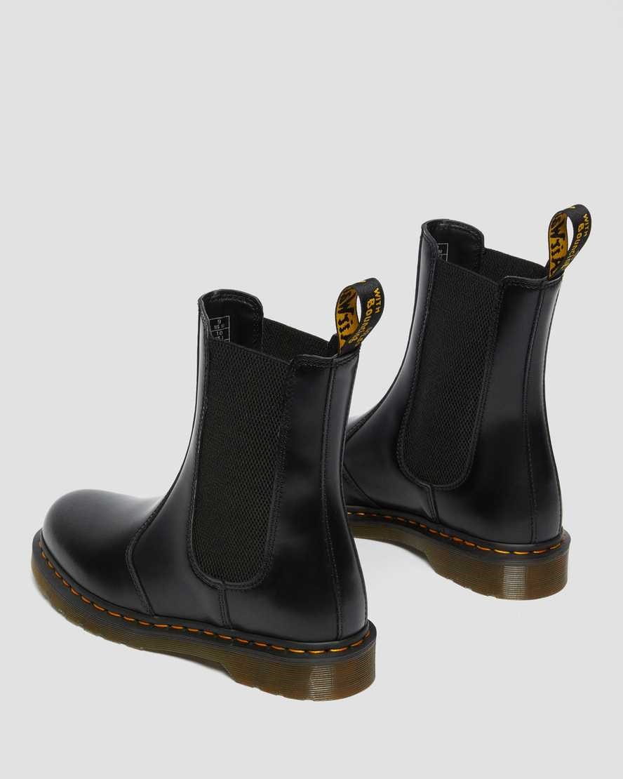 Dr Martens 2976 Hi Smooth Leather Men's Ankle Boots Black Smooth Leather | BVZRMN980