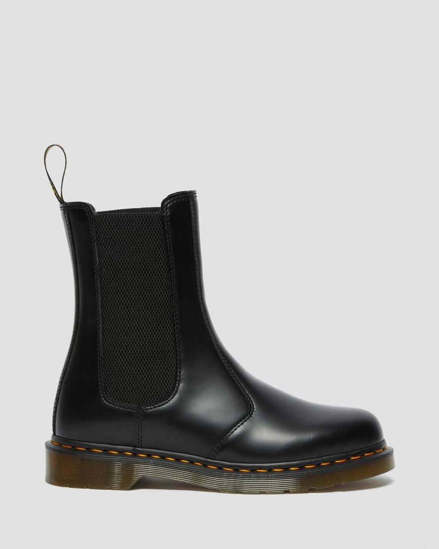 Dr Martens 2976 Hi Smooth Leather Men's Ankle Boots Black Smooth Leather | BVZRMN980