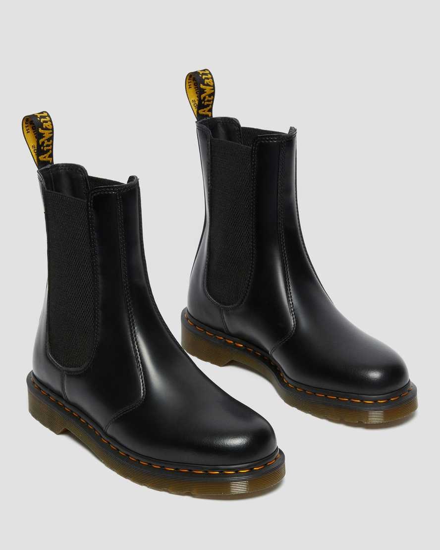 Dr Martens 2976 Hi Smooth Leather Men's Ankle Boots Black Smooth Leather | BVZRMN980