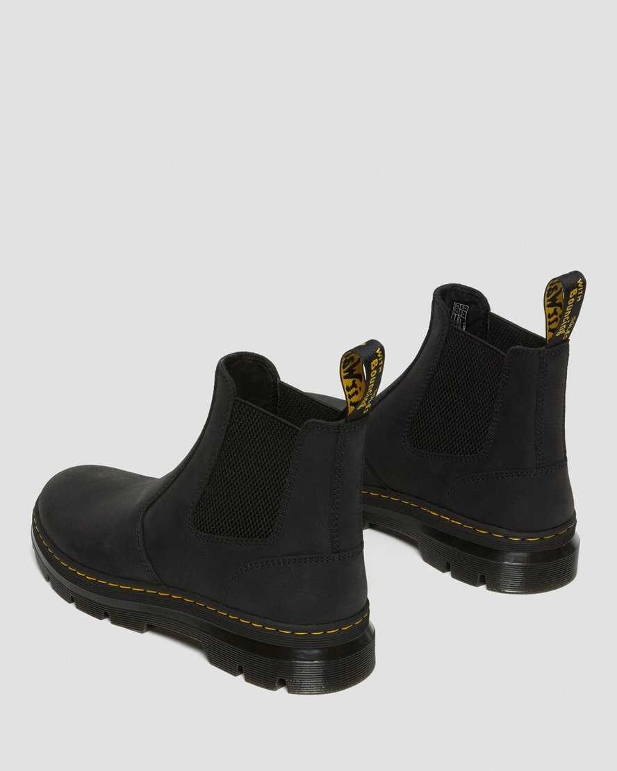 Dr Martens 2976 Leather Casual Men's Ankle Boots Black Wyoming | CLKXIT836