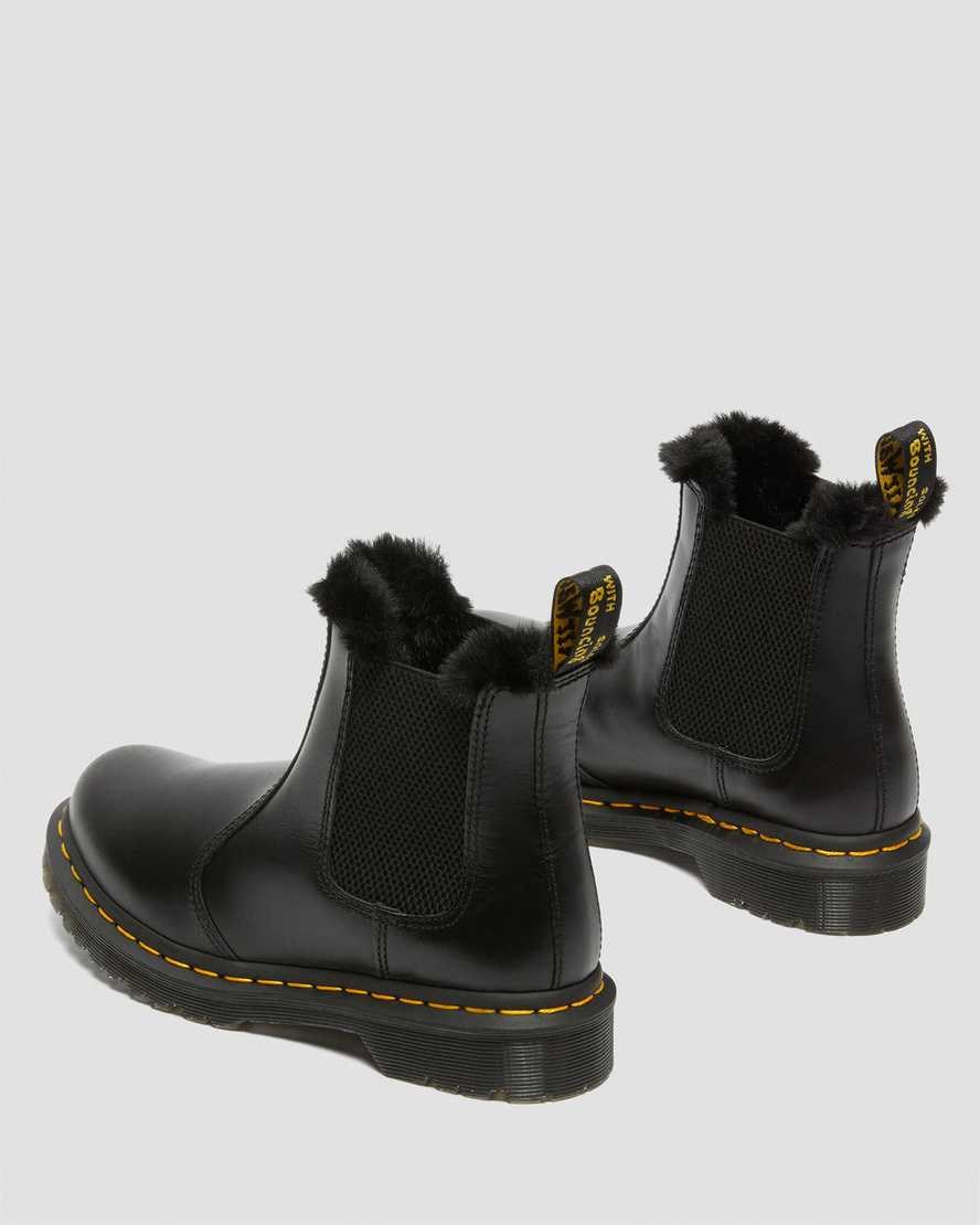 Dr Martens 2976 Leonore Faux Fur Lined Women's Ankle Boots Dark Grey Atlas | ATUJLZ497