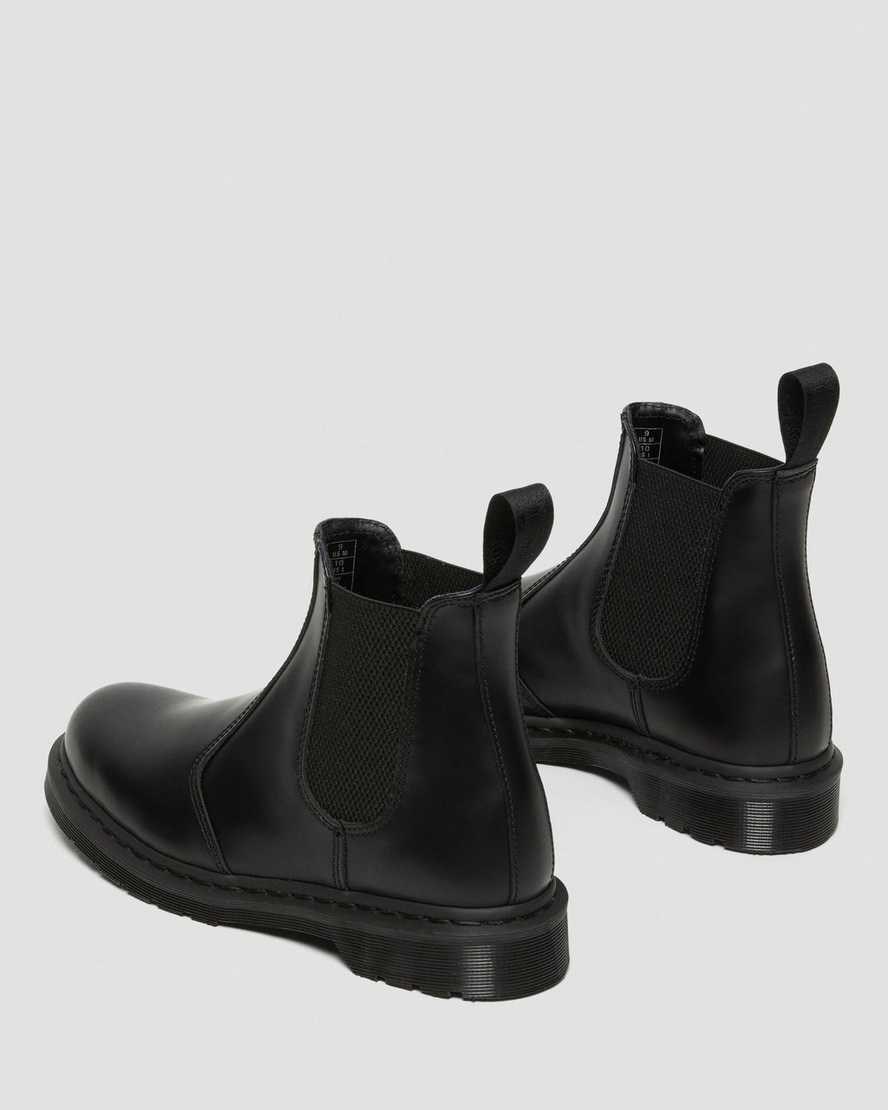 Dr Martens 2976 Mono Smooth Leather Women's Chelsea Boots Black Smooth Leather | WKZNXY921