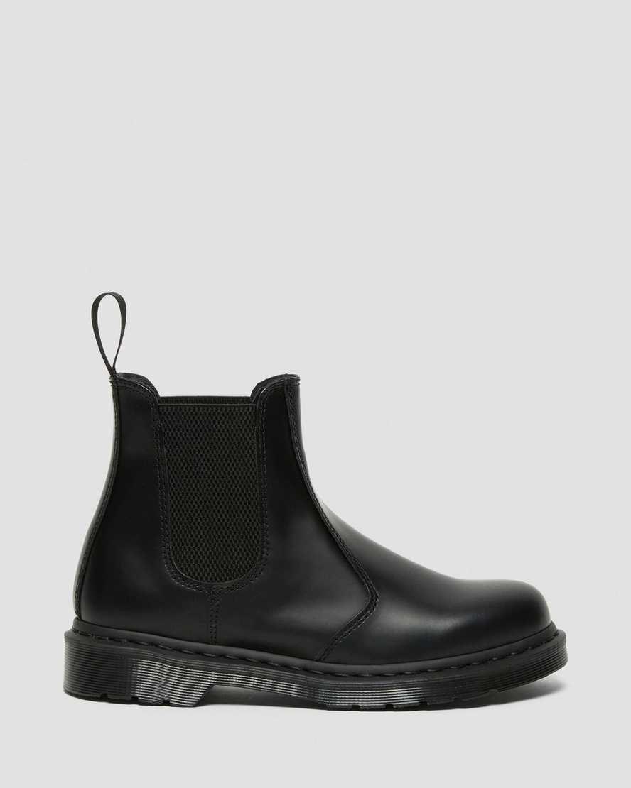 Dr Martens 2976 Mono Smooth Leather Women's Chelsea Boots Black Smooth Leather | WKZNXY921