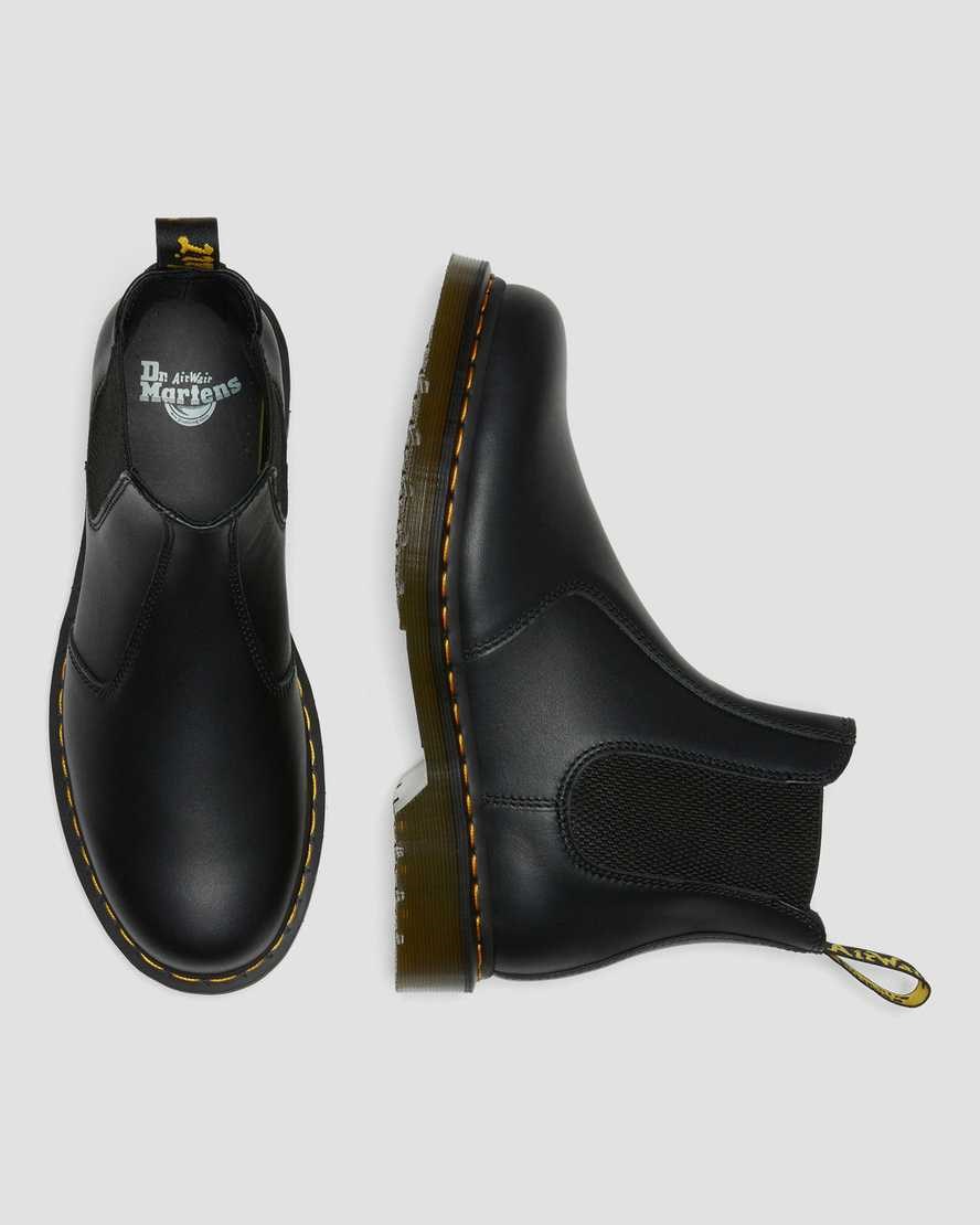 Dr Martens 2976 Nappa Leather Men's Ankle Boots Black Nappa | PYRVTN897