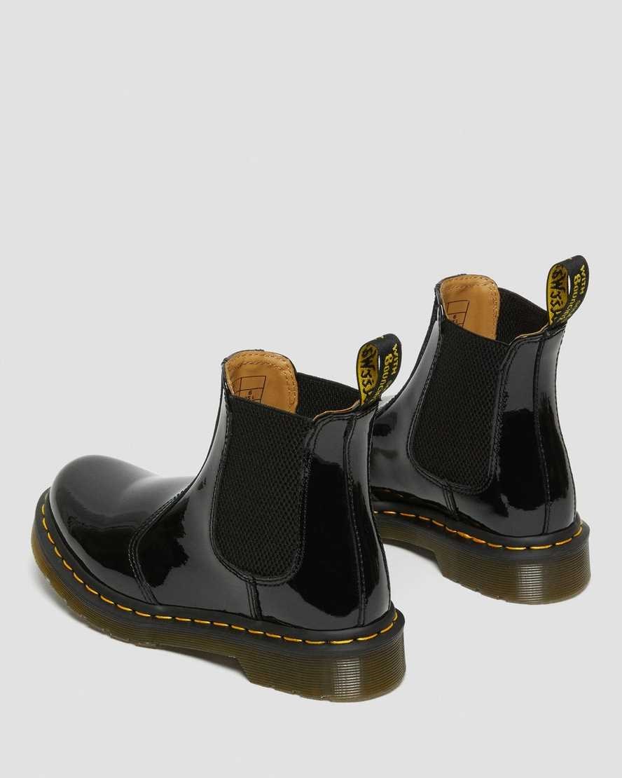 Dr Martens 2976 Patent Leather Women's Ankle Boots Black Patent Lamper | PHJZDR072