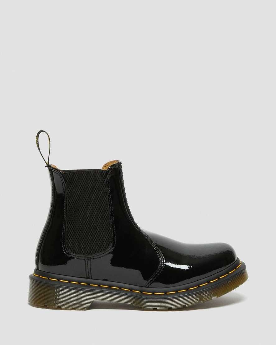 Dr Martens 2976 Patent Leather Women's Ankle Boots Black Patent Lamper | PHJZDR072