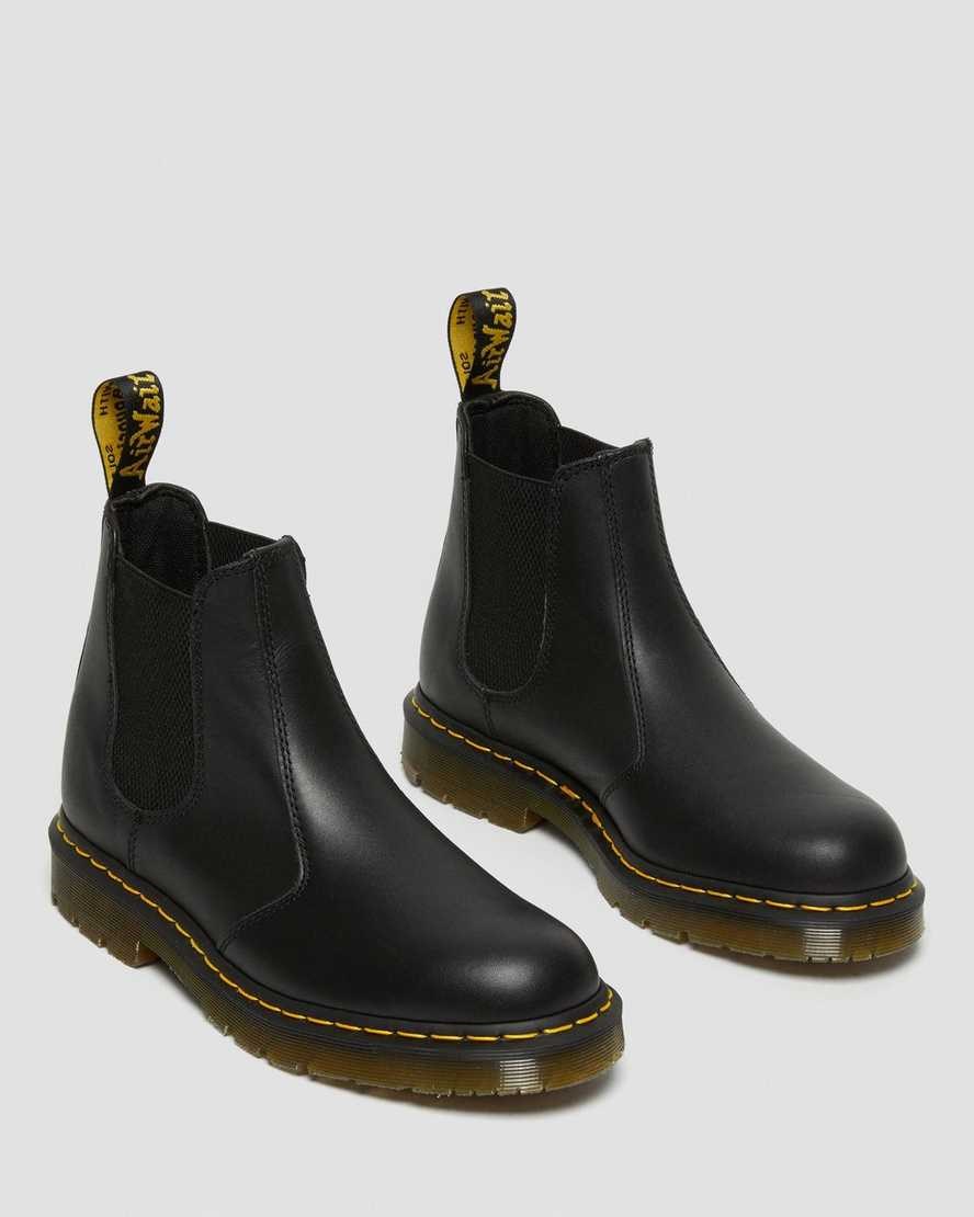 Dr Martens 2976 Slip Resistant Leather Men's Chelsea Boots Black Industrial Full Grain | SZWLMP429