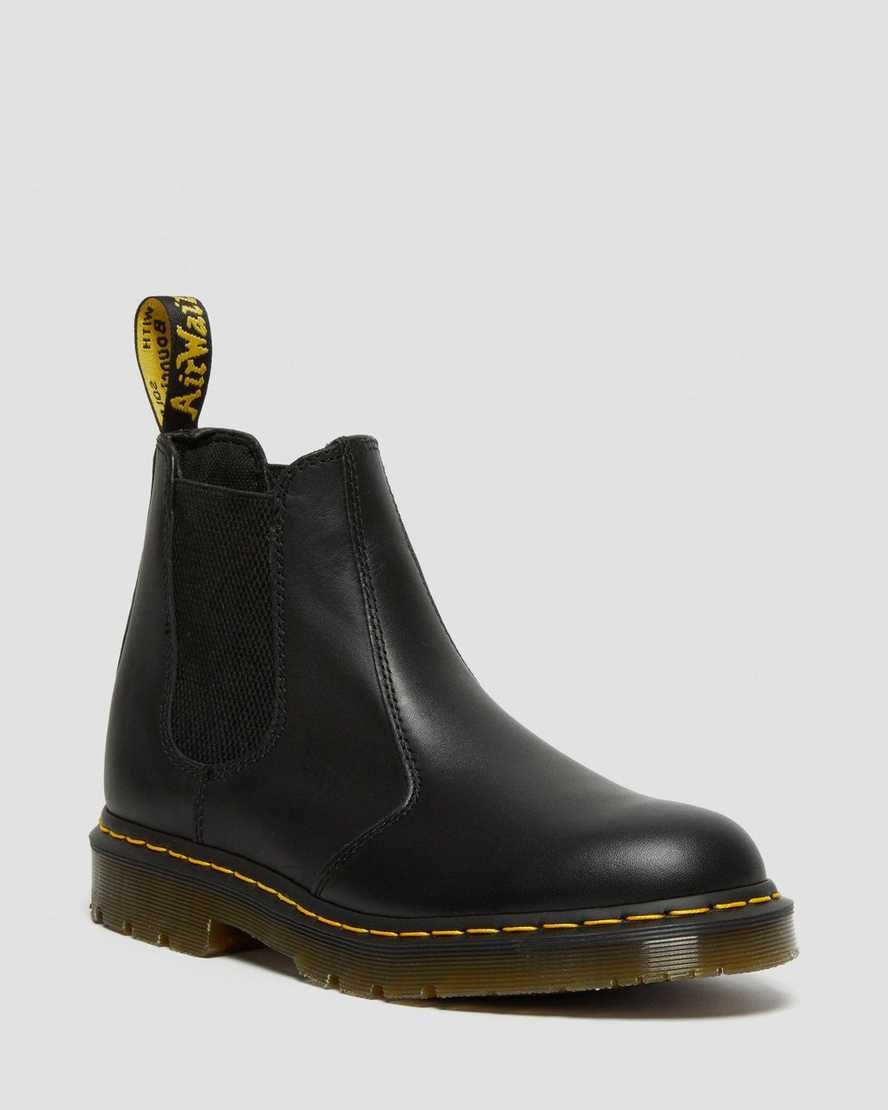 Dr Martens 2976 Slip Resistant Leather Men's Chelsea Boots Black Industrial Full Grain | SZWLMP429