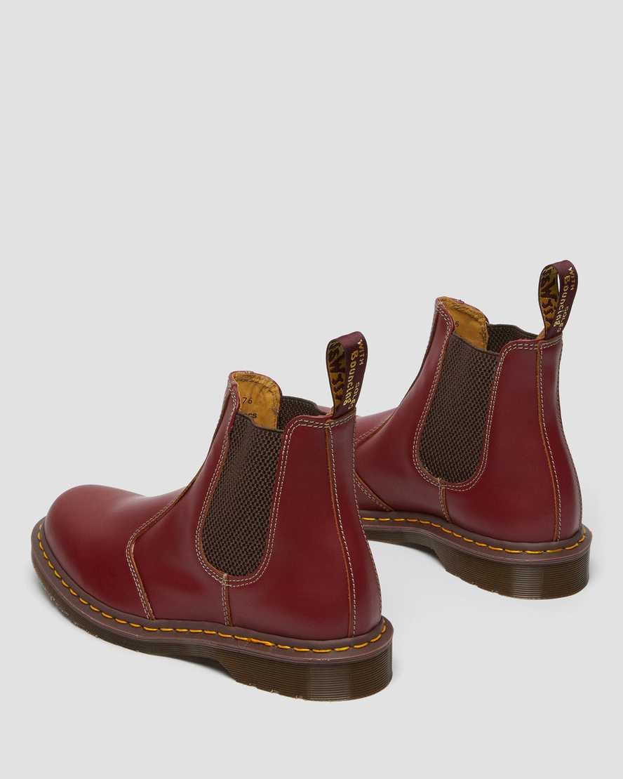 Dr Martens 2976 Vintage Made In England Men's Chelsea Boots Red Quilon | FVLDHI638