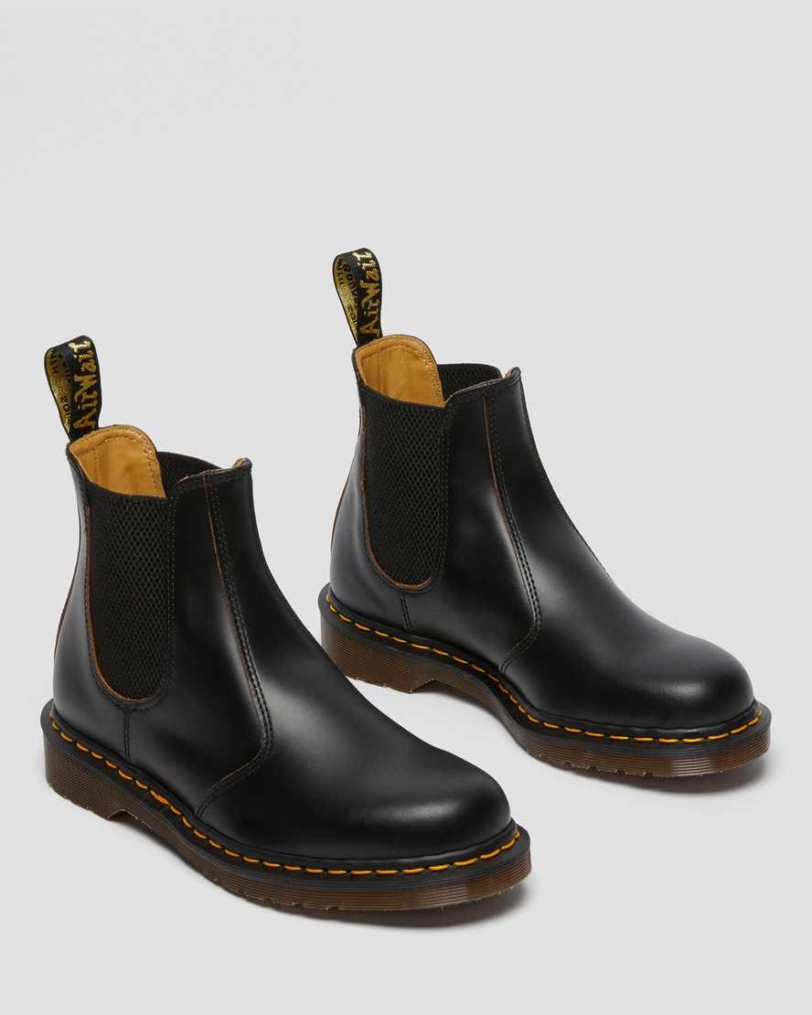 Dr Martens 2976 Vintage Made In England Women's Chelsea Boots Black Quilon | KQGUAO561