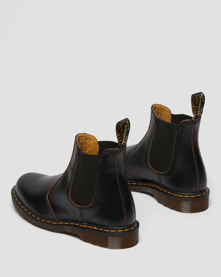 Dr Martens 2976 Vintage Made In England Women's Chelsea Boots Black Quilon | KQGUAO561