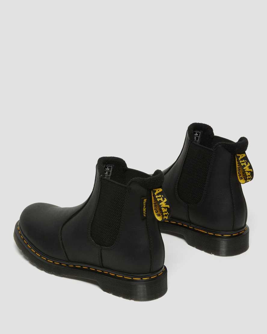 Dr Martens 2976 Warmwair Leather Men's Ankle Boots Black Valor Wp | BDXZVI834