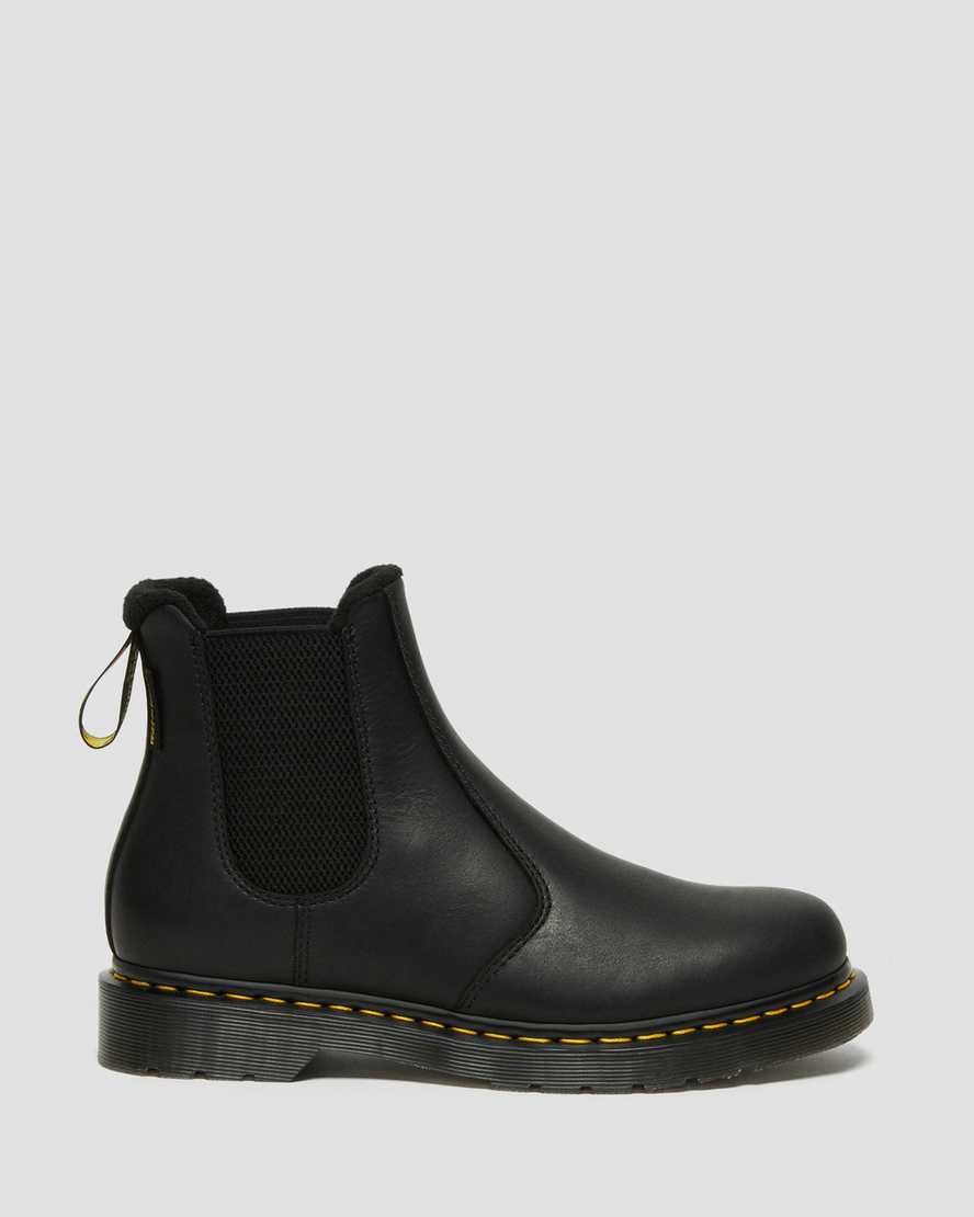 Dr Martens 2976 Warmwair Leather Men's Chelsea Boots Black Valor Wp | ESLRMG572