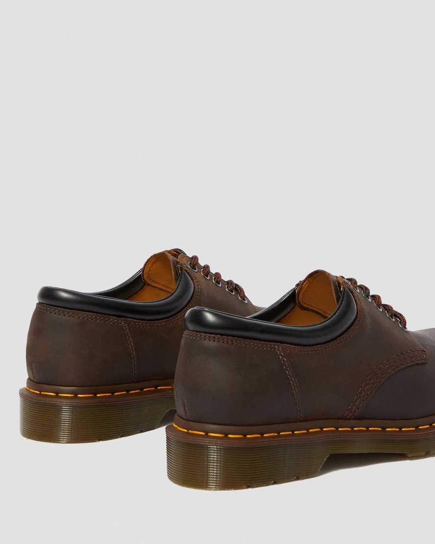 Dr Martens 8053 Crazy Horse Leather Men's Oxford Shoes Brown Crazy Horse Leather | DSRFGI693