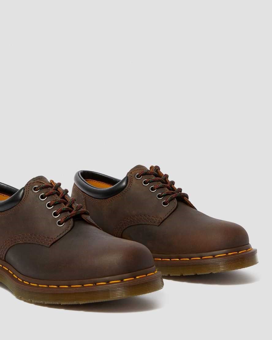 Dr Martens 8053 Crazy Horse Leather Men's Oxford Shoes Brown Crazy Horse Leather | DSRFGI693