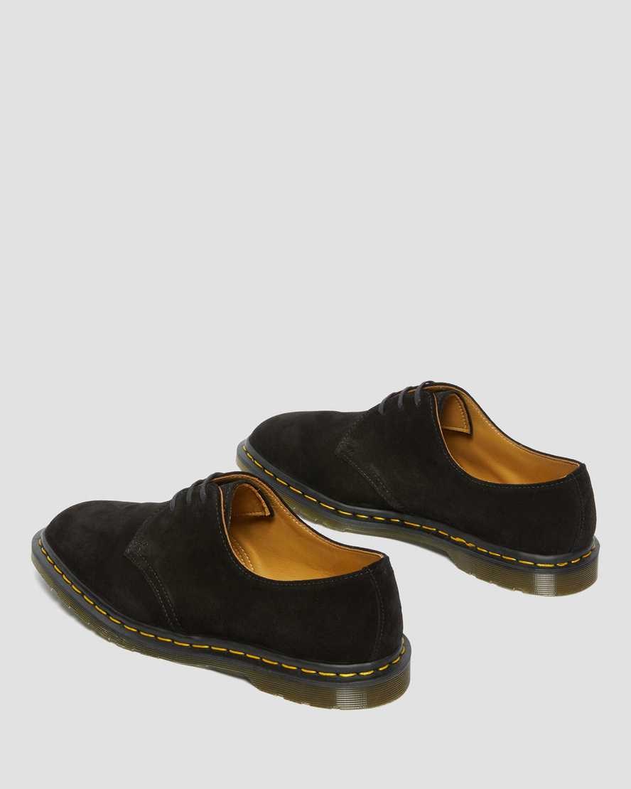 Dr Martens Archie II Made in England Suede Women's Oxford Shoes Black Repello Calf Suede | NKEQRY149