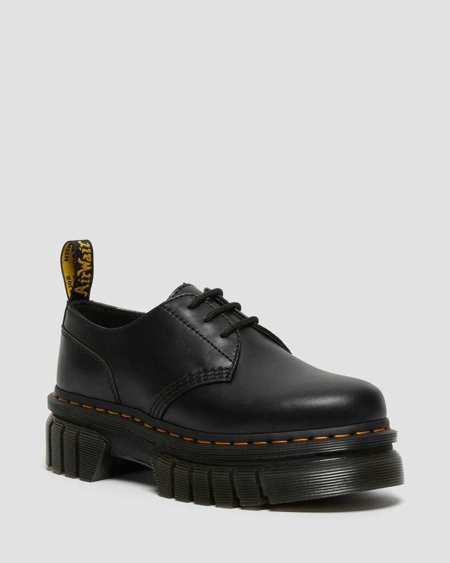 Dr Martens Audrick Nappa Leather Men's Oxford Shoes Black Nappa Lux | VNRPYT485