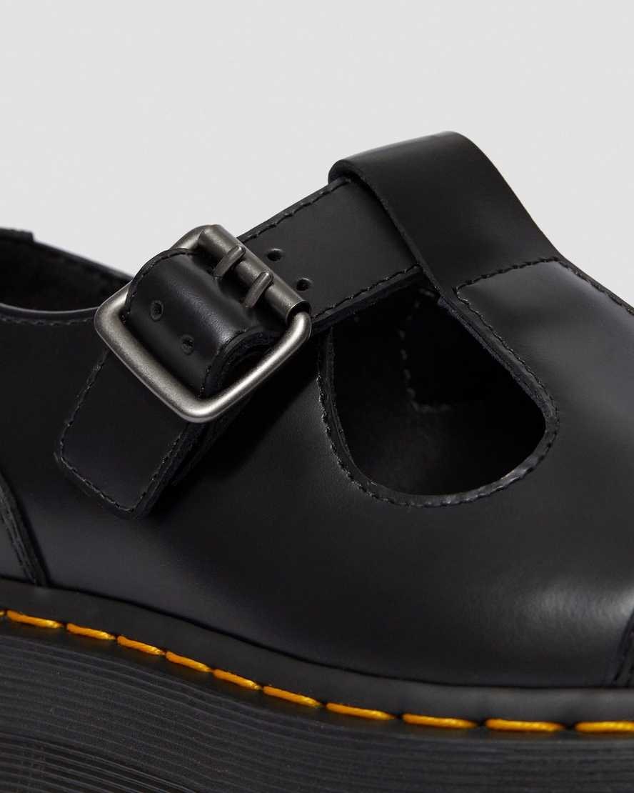 Dr Martens Bethan Polished Smooth Leather Women's Mary Jane Shoes Black Polished Smooth | MFKVPH709