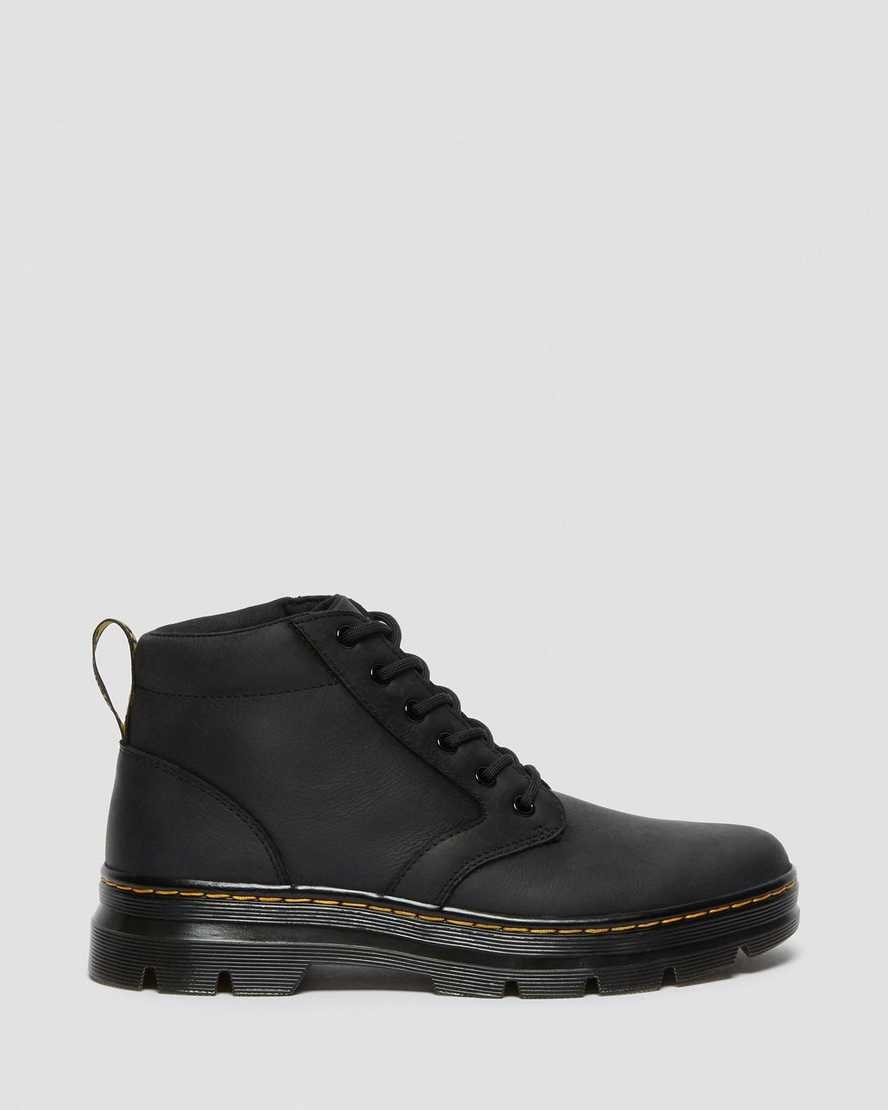 Dr Martens Bonny Leather Men's Ankle Boots Black Wyoming | WEVGRN560