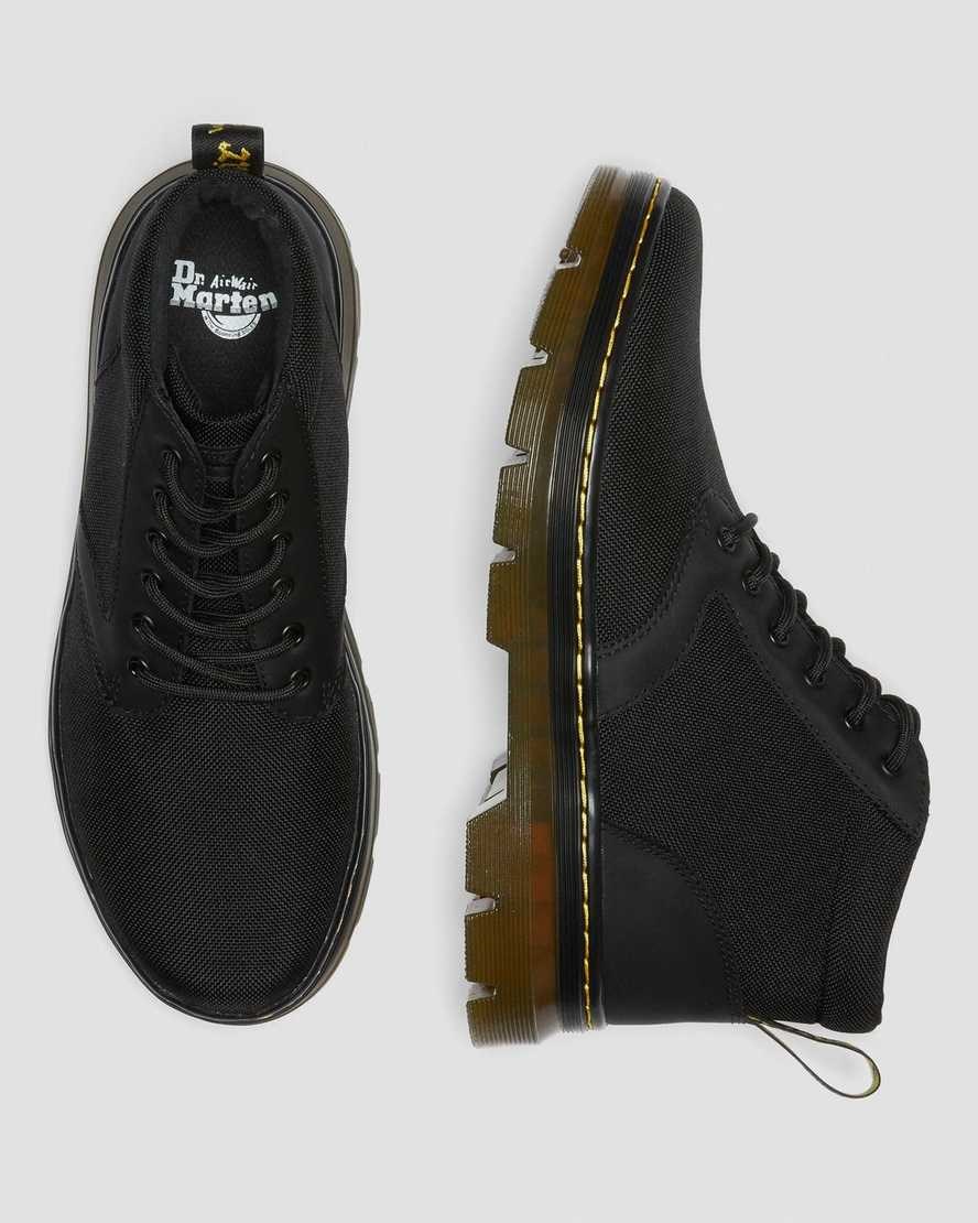 Dr Martens Bonny Poly Men's Lace Up Boots Black Extra Tough Poly | PWTJSF471