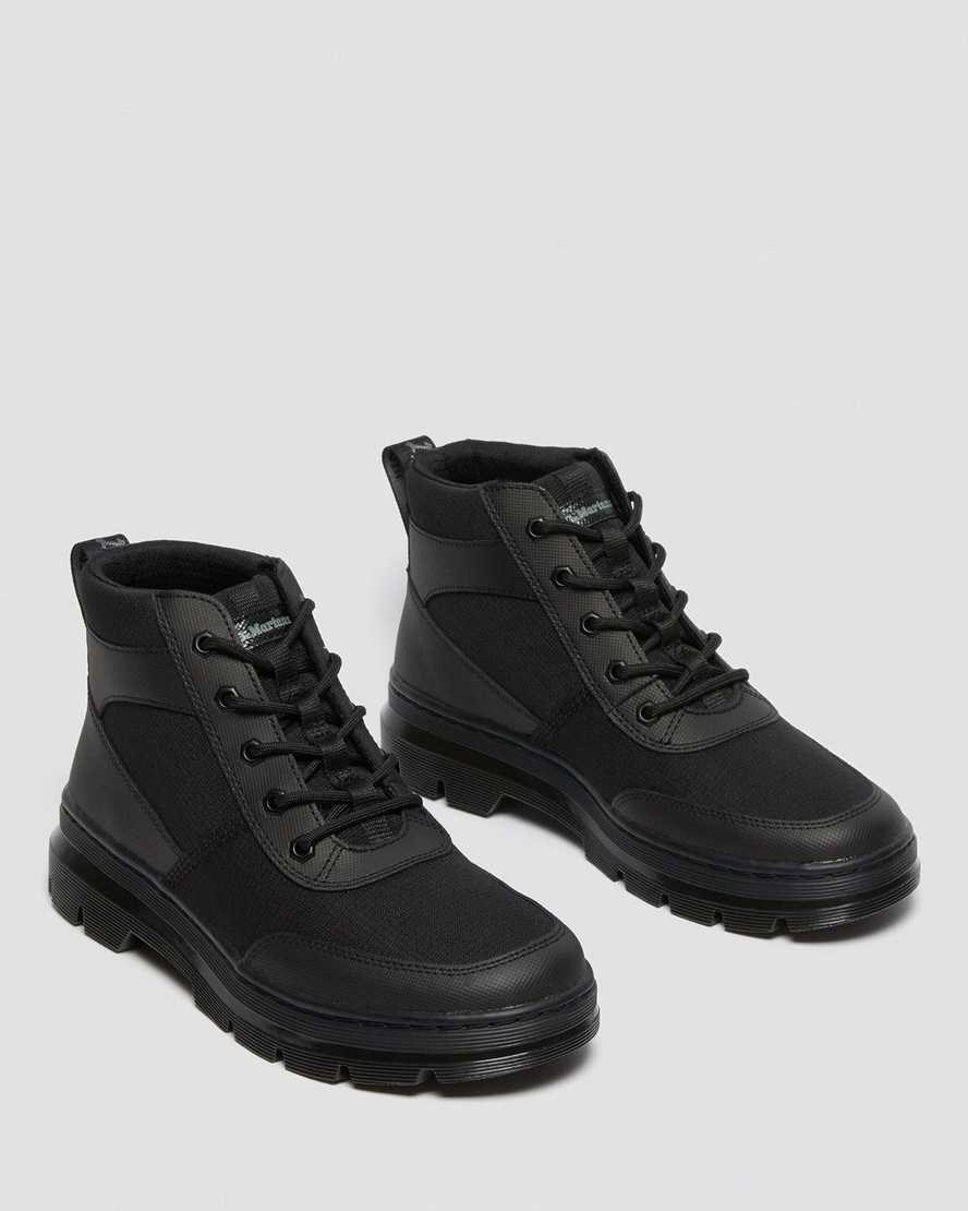 Dr Martens Bonny Tech Poly Men's Lace Up Boots Black Element-poly Rip Stop | MBIONL946