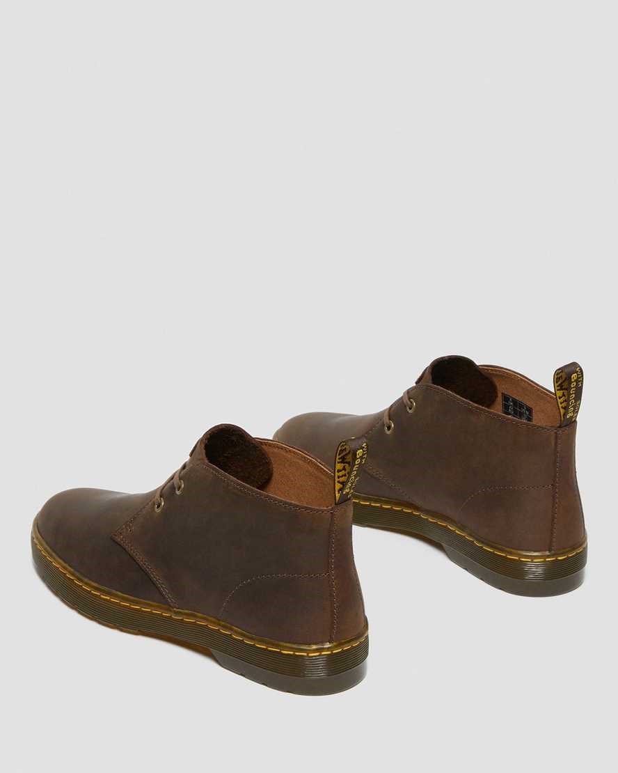 Dr Martens Cabrillo Crazy Horse Leather Desert Men's Ankle Boots Brown Crazy Horse Leather | YERGMH812