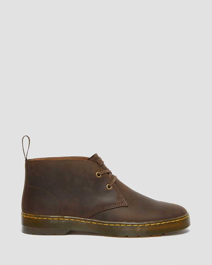 Dr Martens Cabrillo Crazy Horse Leather Desert Men's Ankle Boots Brown Crazy Horse Leather | YERGMH812