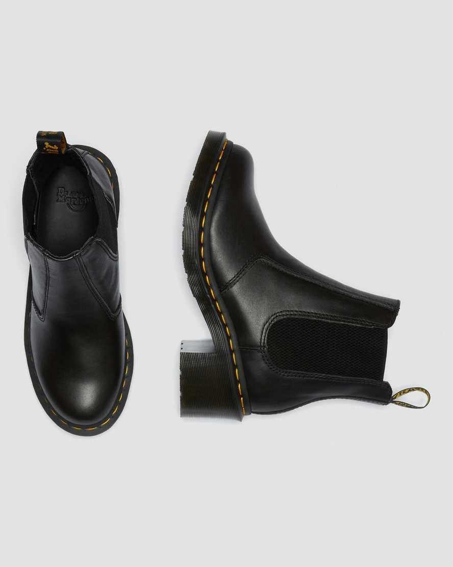 Dr Martens Cadence Leather Heeled Women's Chelsea Boots Black Wanama | NXUOMK053