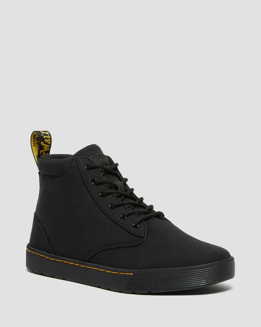 Dr Martens Cairo Canvas Men\'s Ankle Boots Black Canvas | KDCSIV209