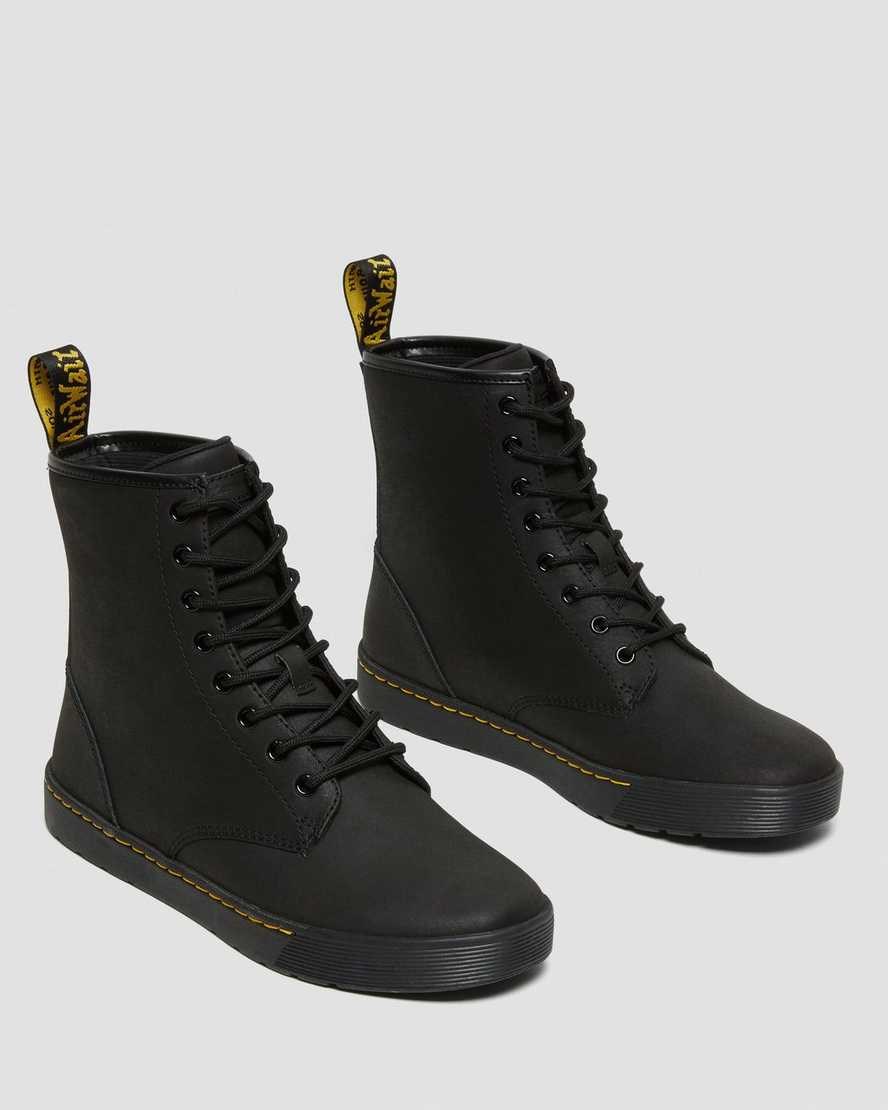 Dr Martens Cairo Leather Casual Shoes Men's Lace Up Boots Black | XEGNUT028