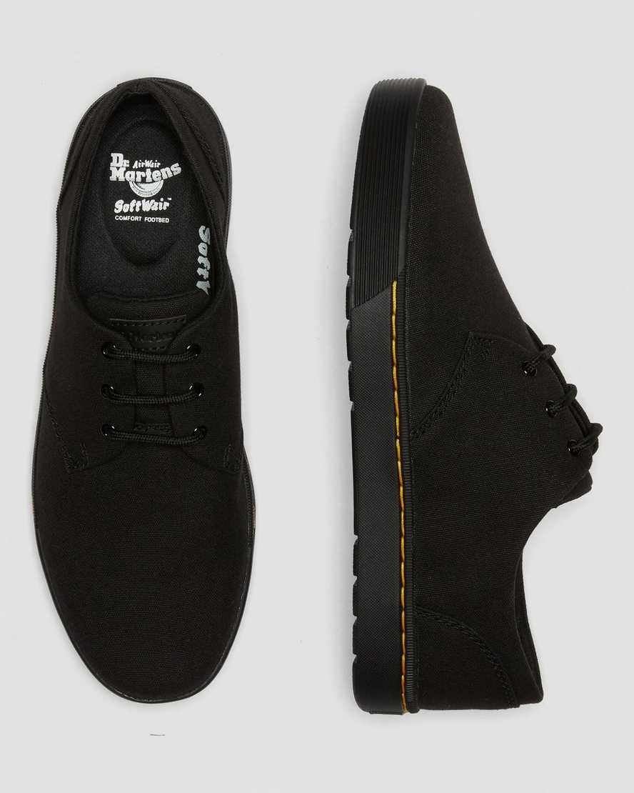 Dr Martens Cairo Low Canvas Men's Oxford Shoes Black Canvas | OLJIVC065