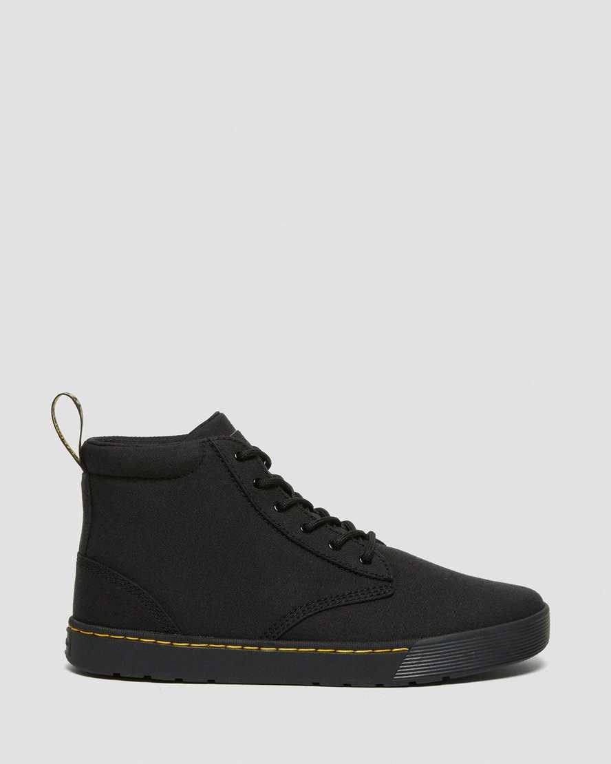 Dr Martens Cairo Men's Canvas Boots Black Canvas | RJQGMP794