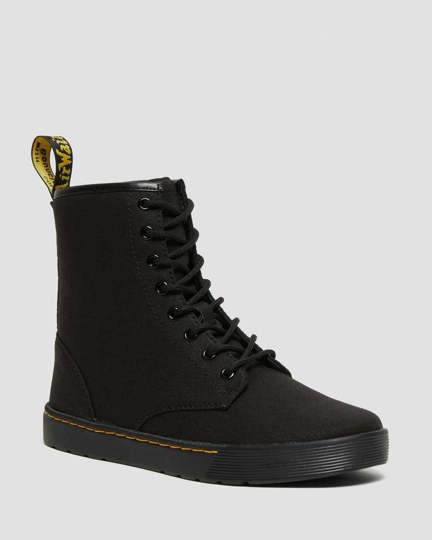 Dr Martens Cairo Women's Canvas Boots Black Canvas | CKZAMH483