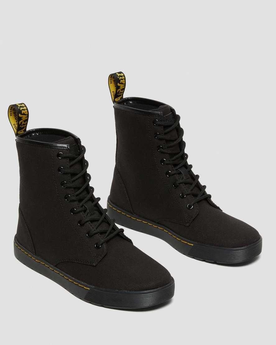 Dr Martens Cairo Women's Canvas Boots Black Canvas | CKZAMH483