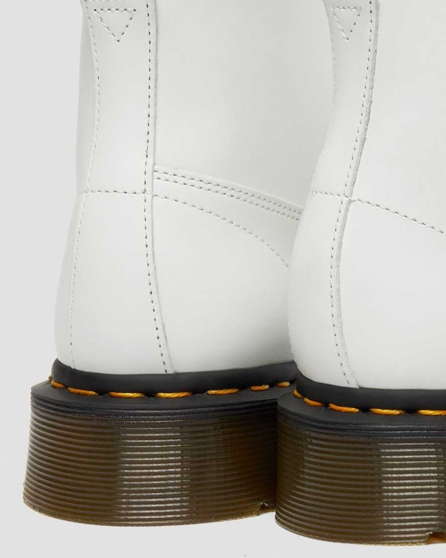 Dr Martens Church Smooth Leather Monkey Women's Ankle Boots White Smooth Leather | AQYJPO237