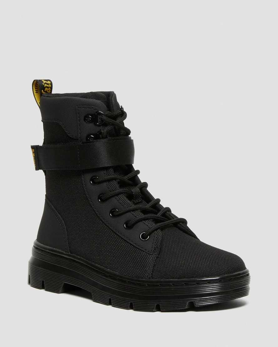 Dr Martens Combs Tech Extra Tough Women\'s Ankle Boots Black Extra Tough Poly | DYHLRW308