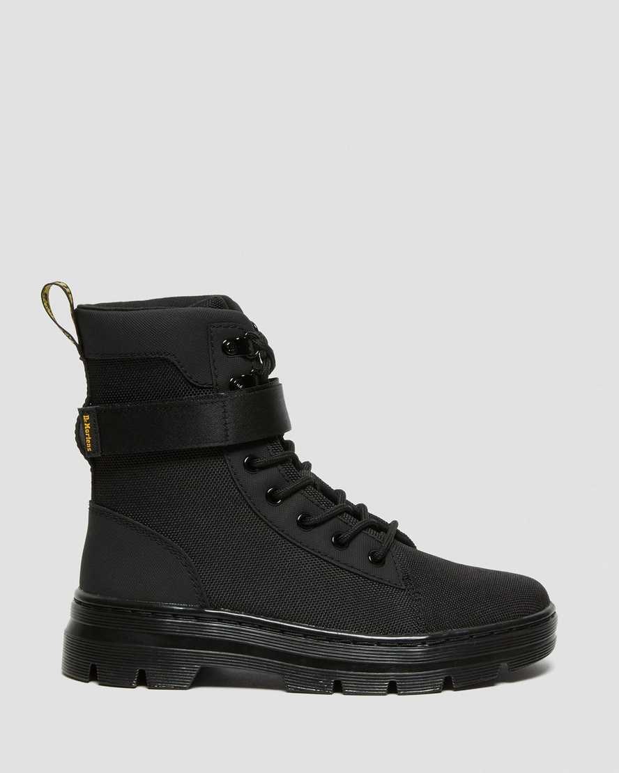 Dr Martens Combs Tech Extra Tough Women's Lace Up Boots Black Extra Tough Poly | OUWKDC563