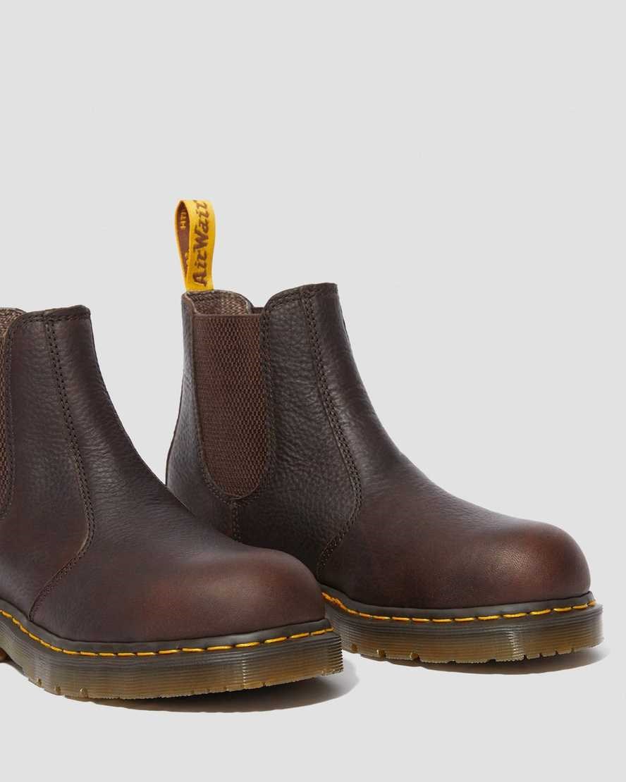 Dr Martens Fellside Chelsea Work Men's Ankle Boots Bark Industrial Bear | EZYVWR567