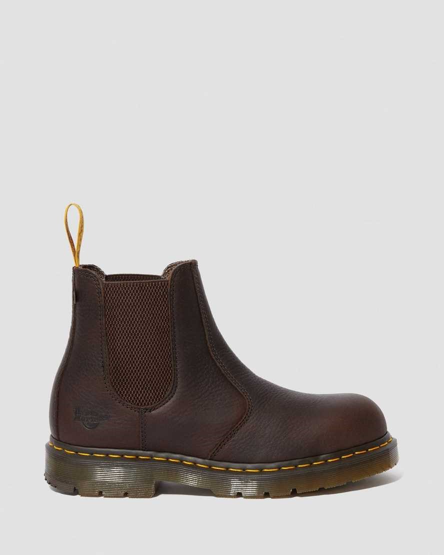 Dr Martens Fellside Chelsea Work Men's Ankle Boots Bark Industrial Bear | EZYVWR567