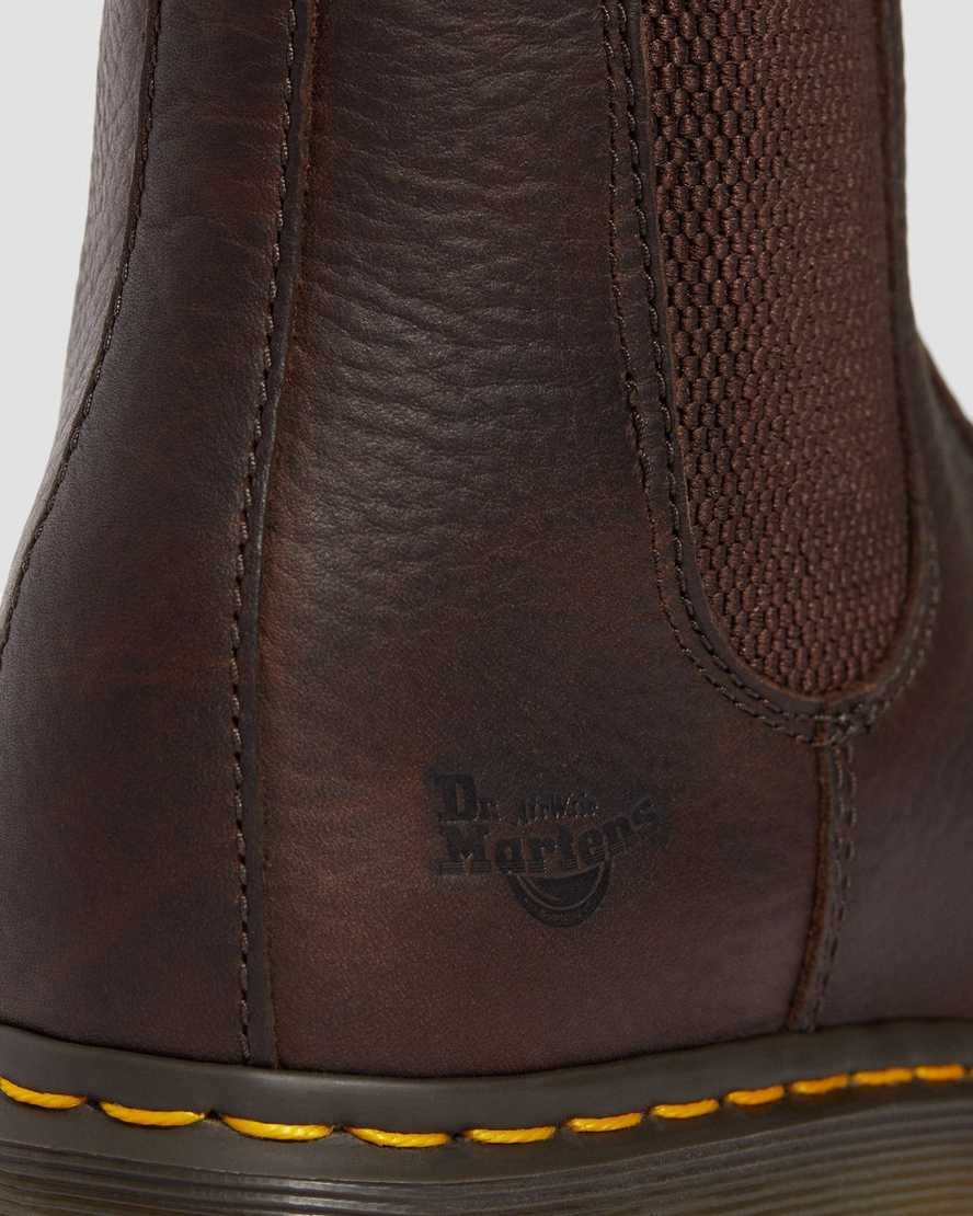 Dr Martens Fellside Chelsea Work Men's Ankle Boots Bark Industrial Bear | EZYVWR567