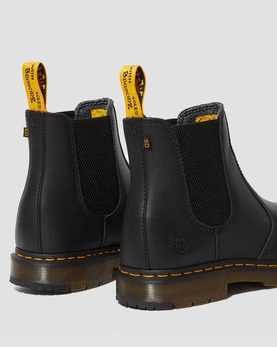 Dr Martens Fellside Full Grain Chelsea Work Men's Chelsea Boots Black Industrial Full Grain | GJPQIH560